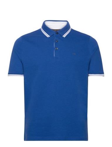 Greenwich Polo Tops Polos Short-sleeved Blue Michael Kors