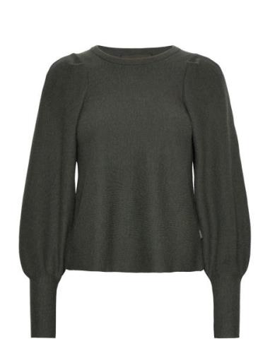 Pernilla Merino Sweater Tops Knitwear Jumpers Green Ella&il