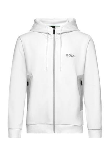 Saggy 1 Sport Sweat-shirts & Hoodies Hoodies White BOSS