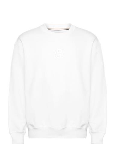 Soleri 10_An Tops Sweat-shirts & Hoodies Sweat-shirts White BOSS