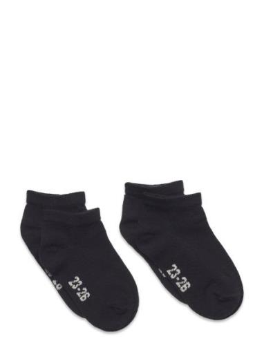 Ankle Sock Low Cut Sokker Strømper Black Minymo