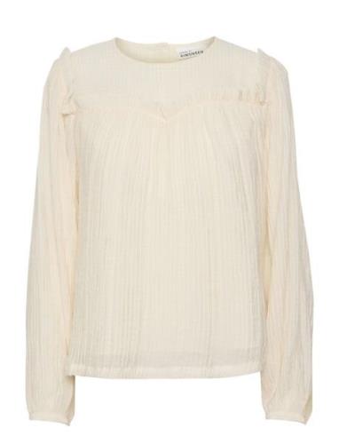 Katharinakb Blouse Tops Blouses Long-sleeved Cream Karen By Simonsen