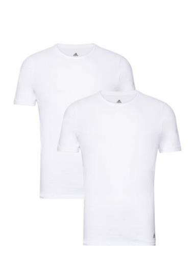 Crew-Neck Sport T-shirts Short-sleeved White Adidas Underwear