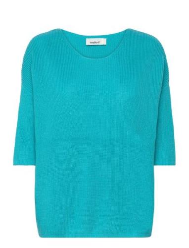 Sltuesday Cotton Jumper Tops Knitwear Jumpers Blue Soaked In Luxury