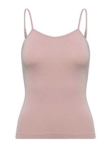 Bamboo Cami Tops T-shirts & Tops Sleeveless Pink Magic Bodyfashion