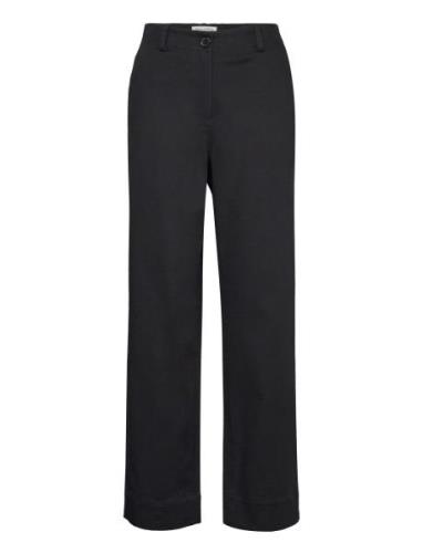 Woven Pants Bottoms Trousers Wide Leg Black Marc O'Polo