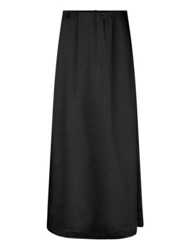 Odile Maxi Skirt Knelangt Skjørt Black Second Female