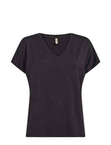 Sc-Marica Tops T-shirts & Tops Short-sleeved Black Soyaconcept