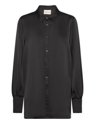 Wa-Tilda 1 Tops Blouses Long-sleeved Black Wasabiconcept