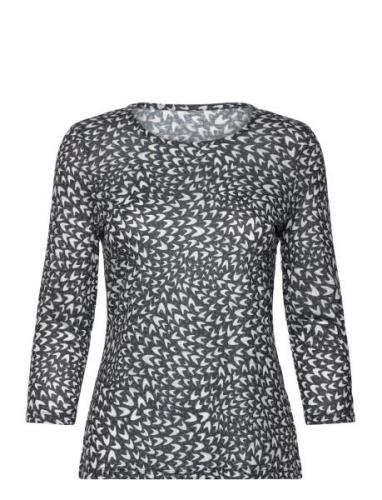 T-Shirt 3/4 Sleeve Tops T-shirts & Tops Long-sleeved Navy Gerry Weber ...