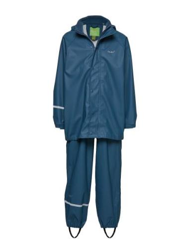 Basic Rainwear Suit -Solid Outerwear Rainwear Rainwear Sets Blue CeLaV...