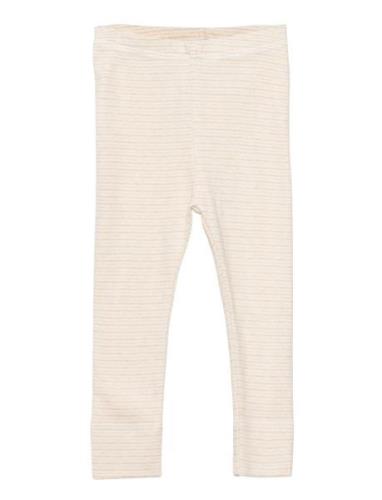 Striped Leggings Bottoms Leggings Beige Copenhagen Colors