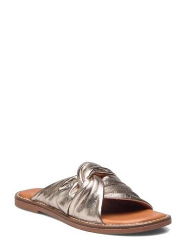 Slipper Flate Sandaler Silver Sofie Schnoor