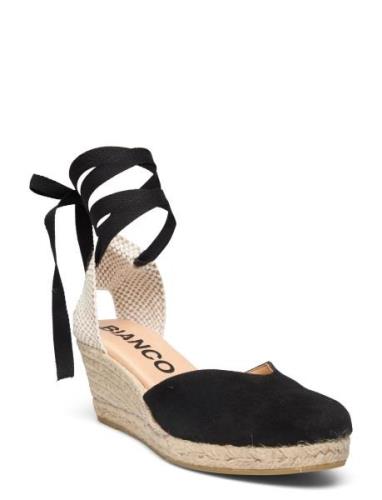 Biaibiza Wedge Espadrilles Suede Sandal Med Hæl Espadrilles Black Bian...