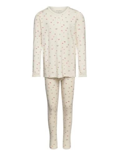 Pyjamas Girl Pyjamas Sett White Minymo