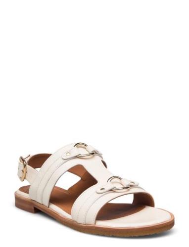 Sandals Flate Sandaler Cream Billi Bi