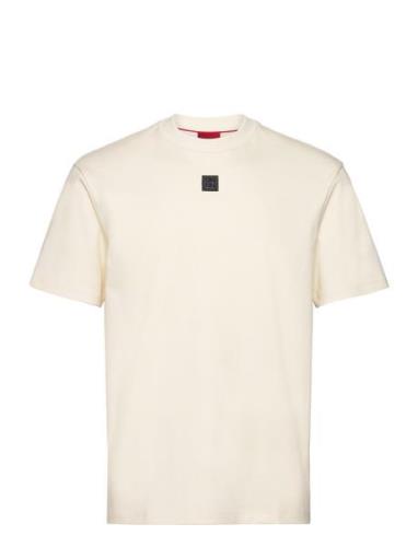 Dalile Designers T-shirts Short-sleeved Cream HUGO