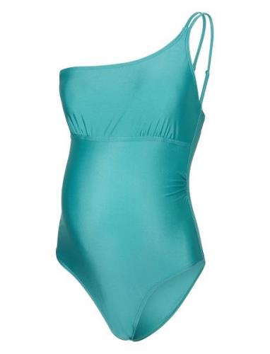 Mllulu Padded Hc Swimsuit Badedrakt Badetøy Blue Mamalicious