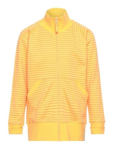 Zip Sweater Tops Sweat-shirts & Hoodies Sweat-shirts Yellow Geggamoja