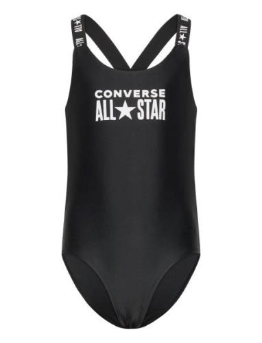 Cnvg 1 Pc Core Logo Swimsuit Badedrakt Badetøy Black Converse