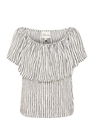 Melissamw Florence Blouse Tops Blouses Short-sleeved White My Essentia...