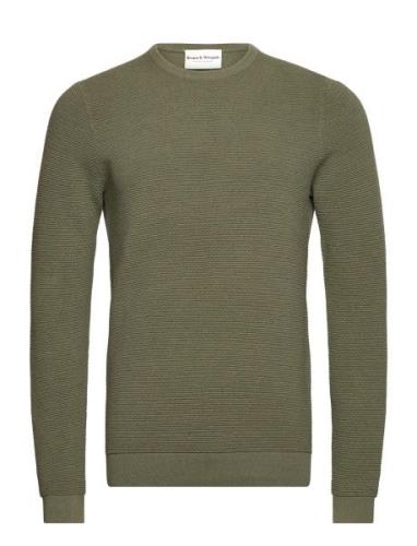 Bs Moritz Regular Fit Knitwear Tops Knitwear Round Necks Green Bruun &...