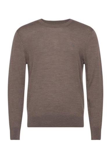 Mode Merino Crew Tops Knitwear Round Necks Brown AllSaints