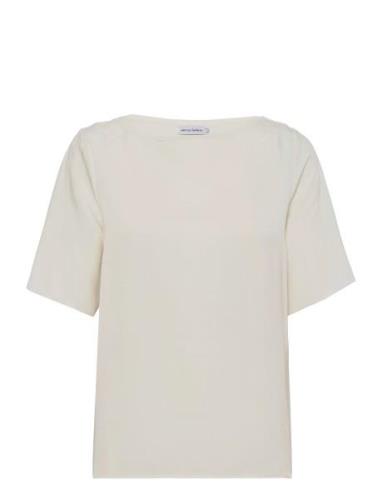 Yoli Blouse Tops Blouses Short-sleeved White Ahlvar Gallery