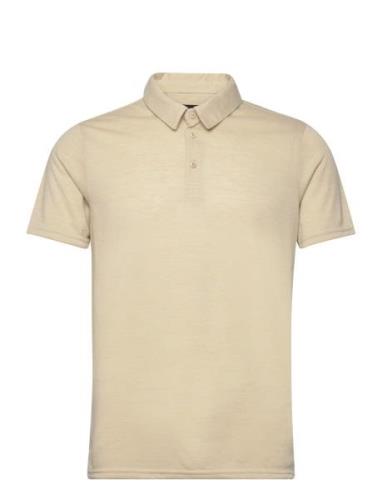 Masanford Polo Tops Polos Short-sleeved Beige Matinique