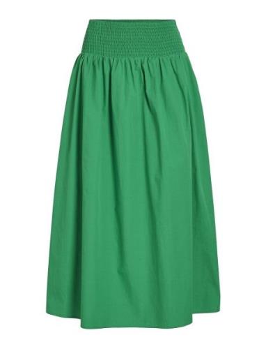 Vimia Hw Midi Skirt/Ka Knelangt Skjørt Green Vila