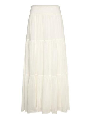 Diamondll Maxi Skirt Langt Skjørt Cream Lollys Laundry