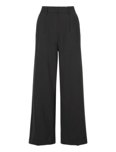 Vmtroian Mw Wide Dad Pant Bottoms Trousers Suitpants Black Vero Moda