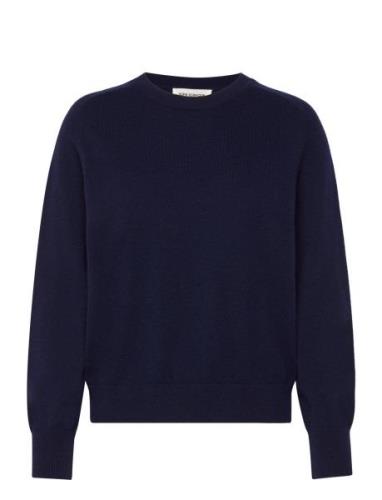 Deliasw Knit Tops Knitwear Jumpers Navy Sofie Schnoor