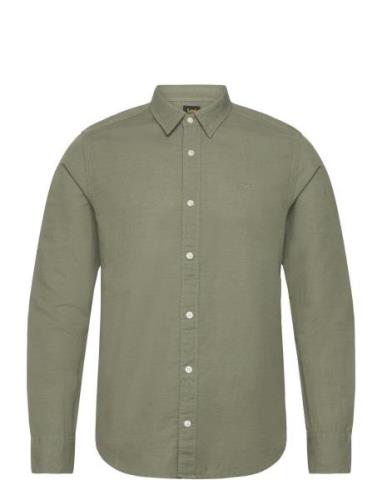 Patch Shirt Tops Shirts Casual Khaki Green Lee Jeans