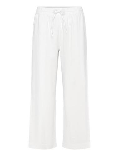 Fqlava-Ankle-Pa Bottoms Trousers Wide Leg White FREE/QUENT