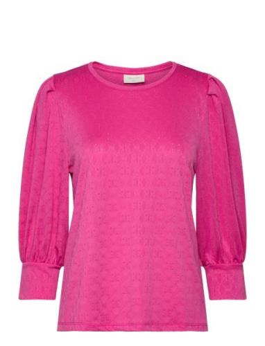 Fqblond-Bl-Balloon Tops Blouses Long-sleeved Pink FREE/QUENT