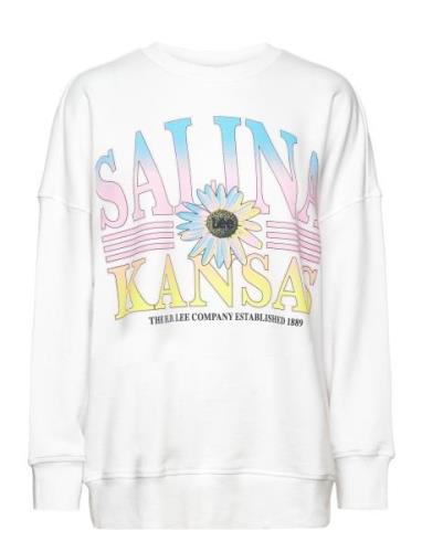 Seasonal Sws Tops Sweat-shirts & Hoodies Sweat-shirts White Lee Jeans