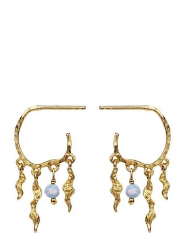 Bayou Earrings Øredobber Smykker Gold Maanesten