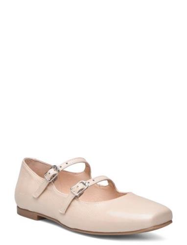 Biaemily Karré Mary Jane Nappalak Ballerinasko Ballerinaer Beige Bianc...