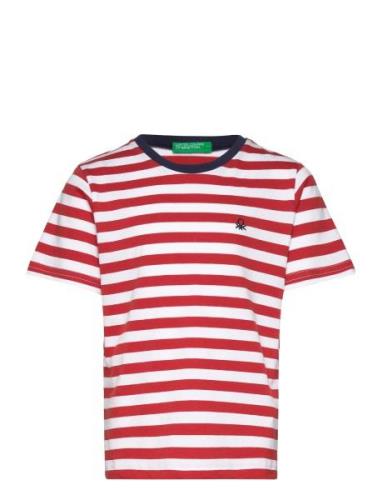 T-Shirt Tops T-shirts Short-sleeved Red United Colors Of Benetton