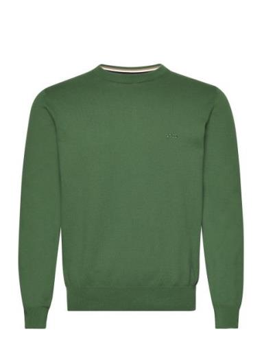 Pacas-L Tops Knitwear Round Necks Green BOSS