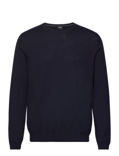 Bagritte-E Tops Knitwear Round Necks Navy BOSS