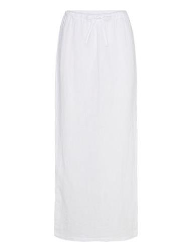 Samira Skirt Langt Skjørt White Noella