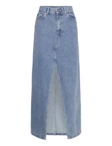 Mariana Blue Denim Skirt Langt Skjørt Blue ALOHAS