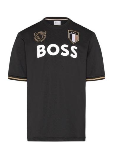 Short Sleeves Tee-Shirt Tops T-shirts Short-sleeved Black BOSS