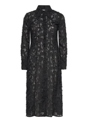 Joe - Delicate Texture Knelang Kjole Black Day Birger Et Mikkelsen