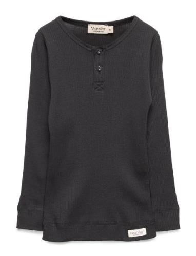 Tee Ls Tops T-shirts Long-sleeved T-shirts Black MarMar Copenhagen