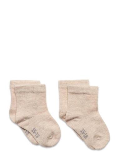 Ankle Sock Sokker Strømper Beige Minymo