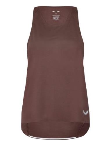 Performance Tank Tops T-shirts & Tops Sleeveless Brown Castore