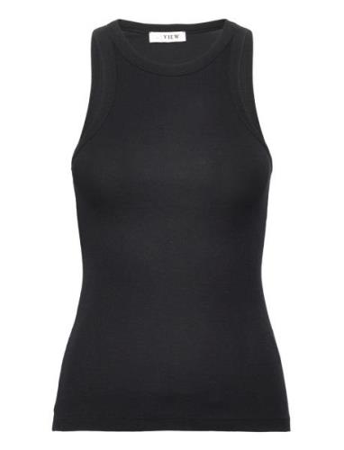 Mari Tank Top Tops T-shirts & Tops Sleeveless Black A-View